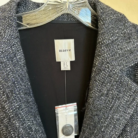 Maeve Black and Gray Blazer - Picture 2 of 2